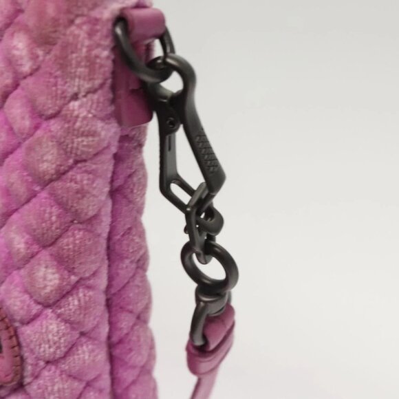 BOTTEGA VENETA Shoulder Bag Velor Purple Auth 120966 - Picture 10 of 16
